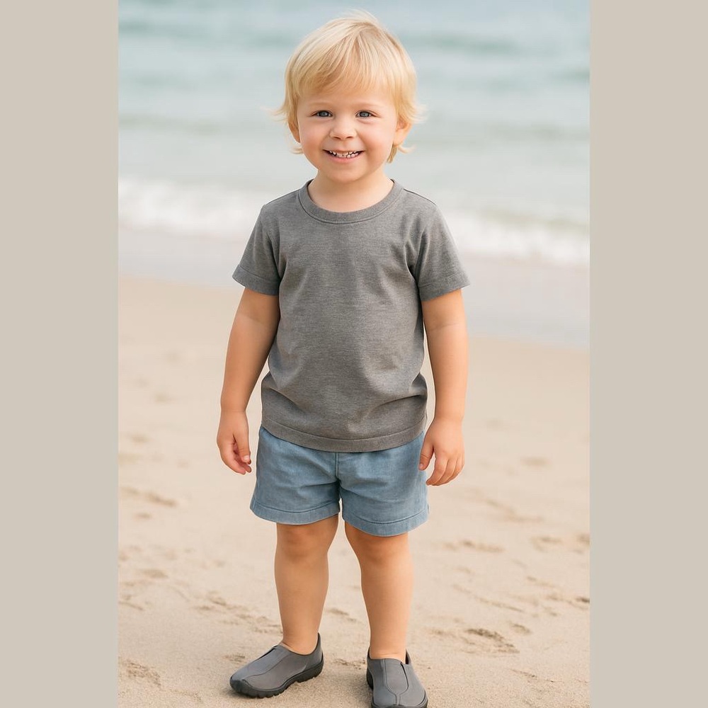 Boys High Five Water Shoes Gray Large (2-3)